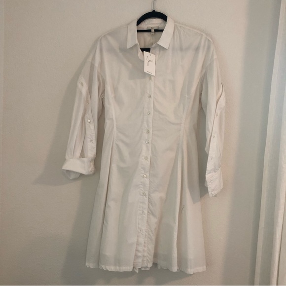 JOIE | NWT white button down dress - Picture 5 of 6